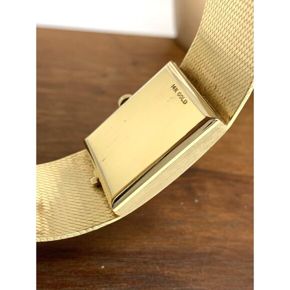 Omega Men's Watch Vintage 1976 14k Yellow Gold 625 Swiss Manual Wind DD6751 Mesh - Picture 7 of 16